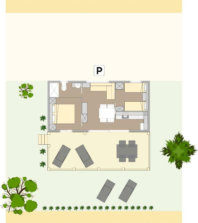 Adrijela Mobile Home Jezera Exteriér fotografie